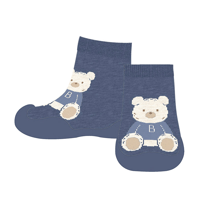 Bear Socks with Flexible Non-Slip Soles - Bright Ocean by Mayoral