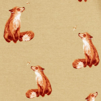 Organic Cotton Zipper Pajama - Gold Fox by Milkbarn