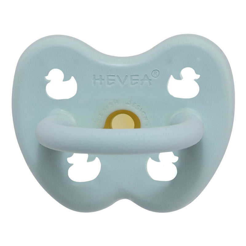 Duck Orthodontic Natural Rubber Pacifier - Baby Blue by Hevea