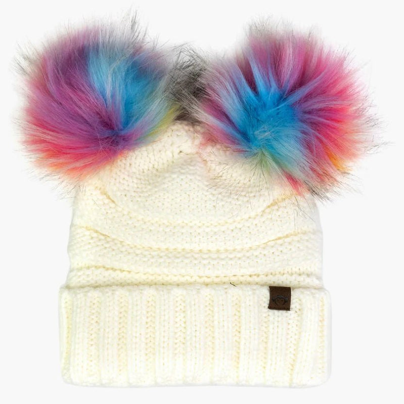 Mia Faux Fur Beanie - Winter White by Appaman