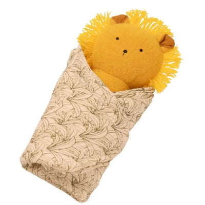 Lion Rattle + Burp Cloth by Manhattan Toy