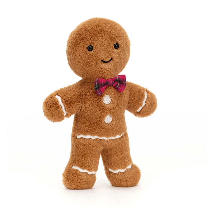 Jolly Gingerbread Fred with Bowtie - Large 13 Inch by Jellycat