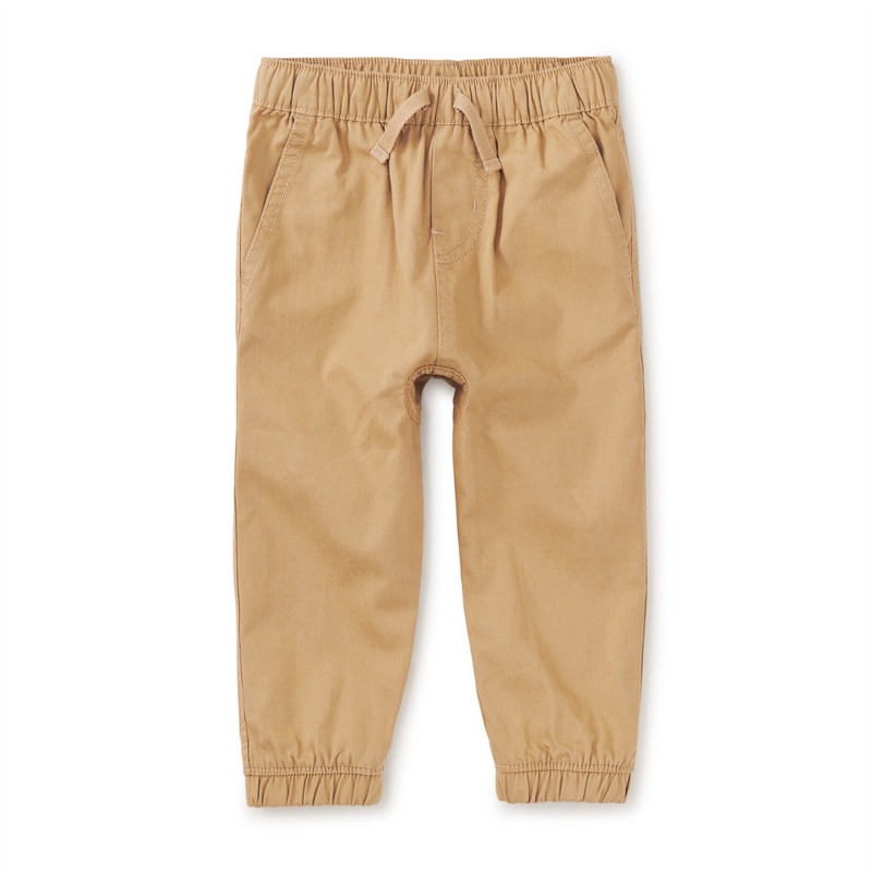 Woven Baby Joggers - Dune Grass by Tea Collection