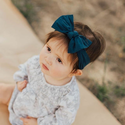 Knot Headband - Slate Blue by Baby Bling