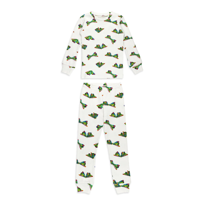 Organic Kids Long Sleeve Pajama Set - The Very Hungry Caterpillar/Butterfly by Loved Baby