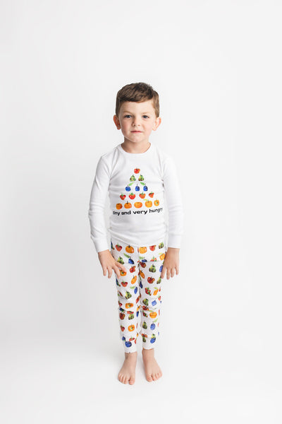 Organic Kids Long Sleeve Pajama Set - The Very Hungry Caterpillar/Still Hungry by Loved Baby