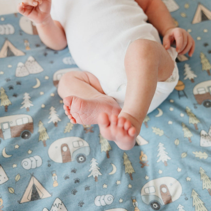 Knit Swaddle Blanket - Bridger by Copper Pearl