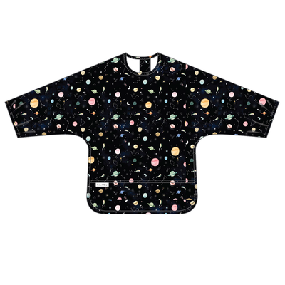 Long Sleeve Waterproof Bib - Planets by Loulou Lollipop