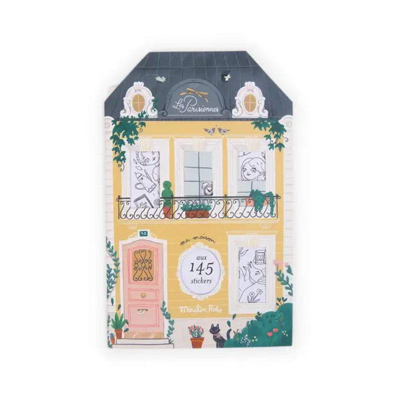 Les Parisiennes Coloring and Sticker Book by Moulin Roty