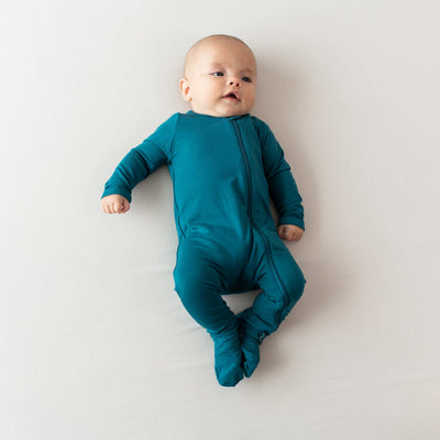 Solid Footie with Zipper - Loch by Kyte Baby