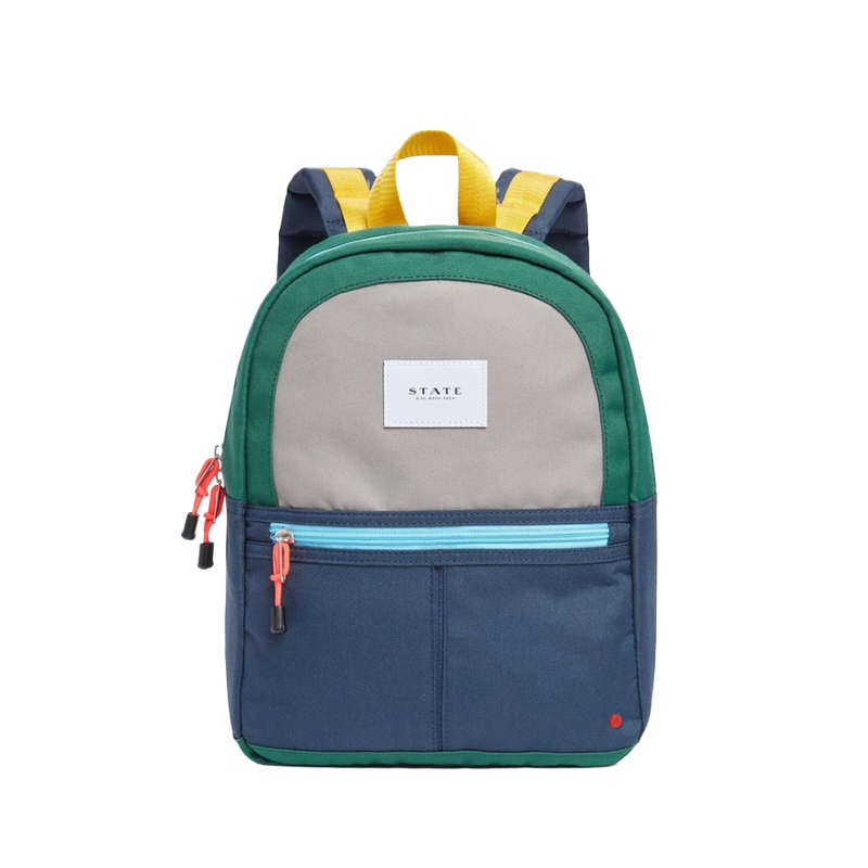 Kane Kids Mini Travel Backpack - Green/Navy by State Bags