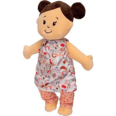 Wee Baby Stella Twins - Peach with Brown Hair by Manhattan Toys