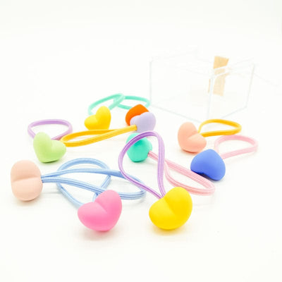 Hair Elastics 10 Piece Box Set - Matte Hearts by Miki Miette