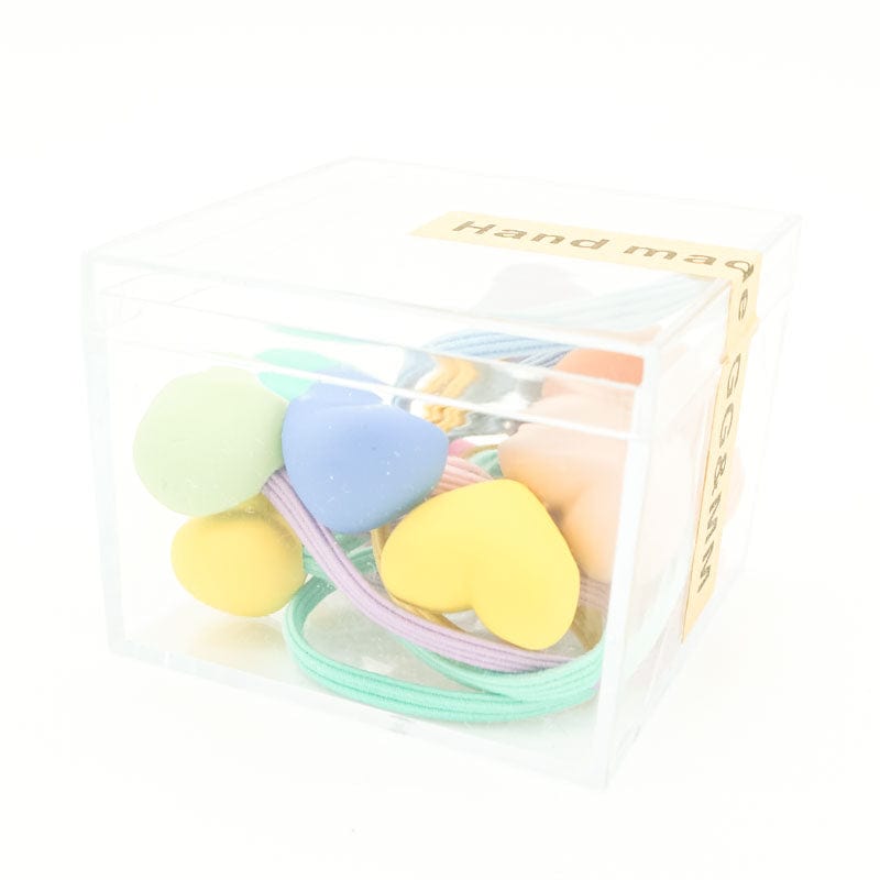 Hair Elastics 10 Piece Box Set - Matte Hearts by Miki Miette