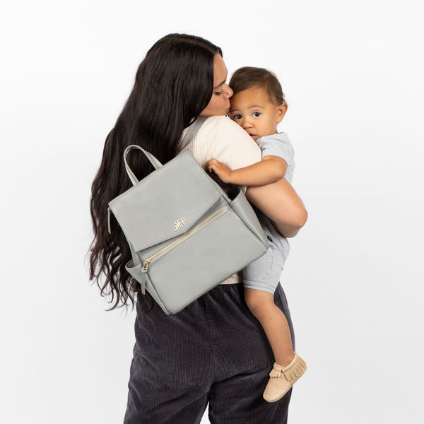 Mini Classic Diaper Bag II - Stone by Freshly Picked