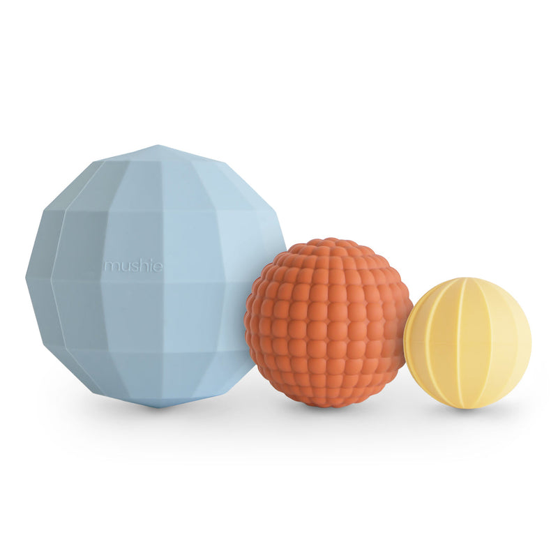 Nesting Spheres Sensory Toy - Powder Blue by Mushie