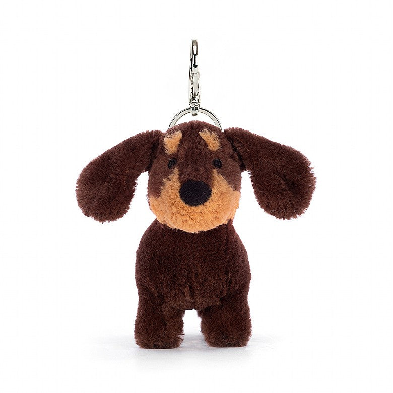 Otto Sausage Dog Bag Charm by Jellycat