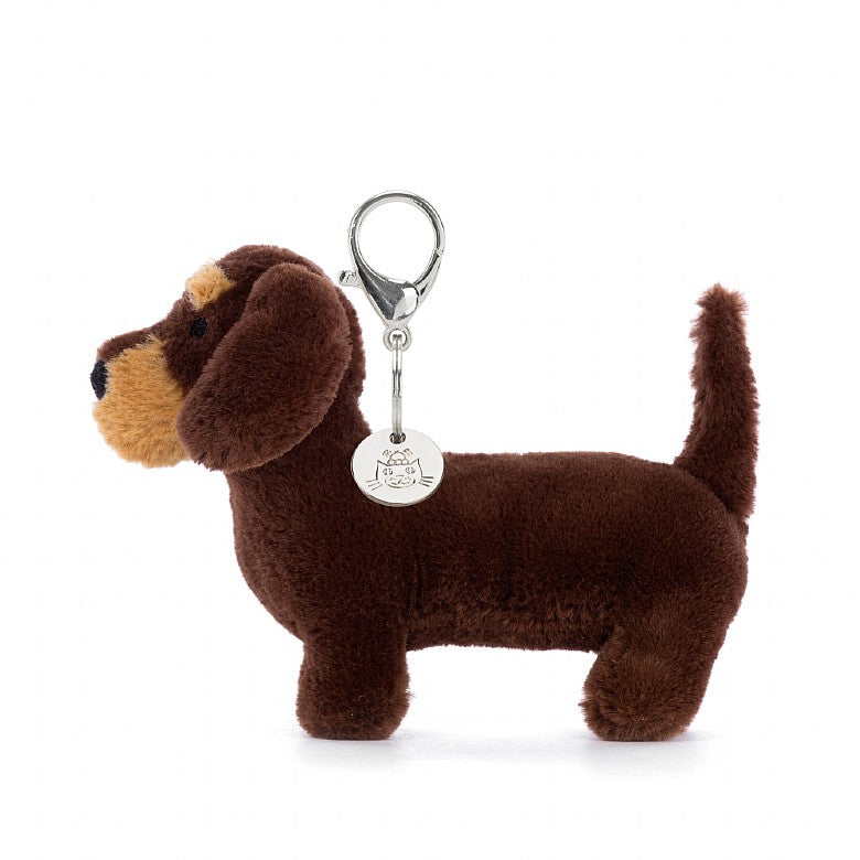 Otto Sausage Dog Bag Charm by Jellycat