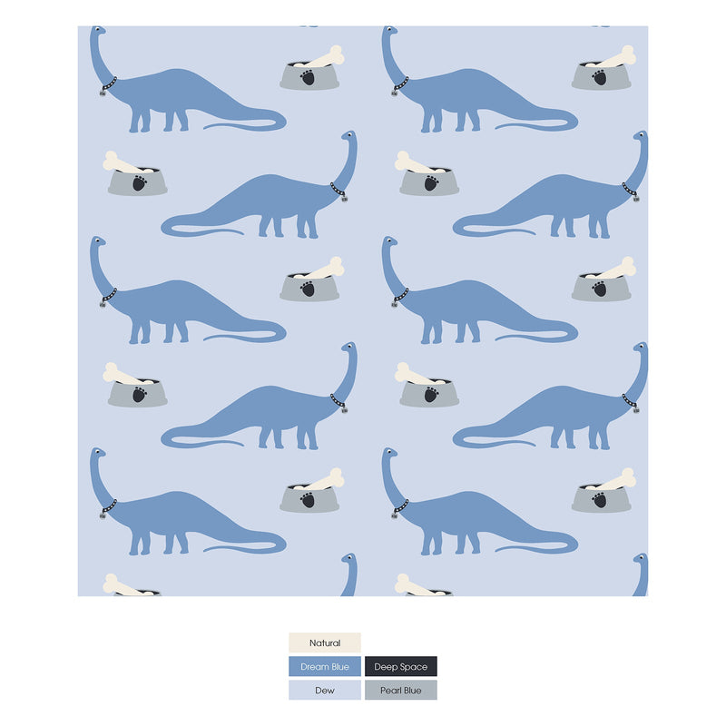 Print Footie with 2 Way Zipper - Dew Pet Dino by Kickee Pants - FINAL SALE