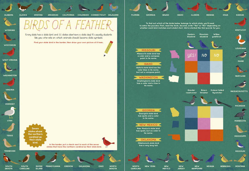 The 50 States: Activity Book