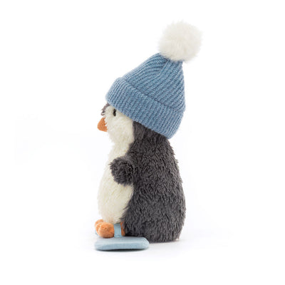 Peanut Penguin Snowboarding - Small 5x7 Inch by Jellycat