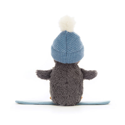 Peanut Penguin Snowboarding - Small 5x7 Inch by Jellycat