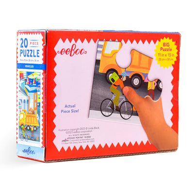 20 Piece Puzzle - Vehicles by Eeboo