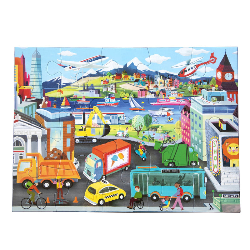 20 Piece Puzzle - Vehicles by Eeboo