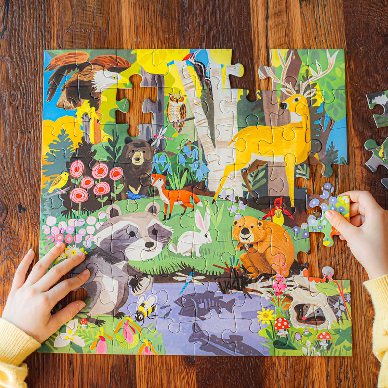 64 Piece Puzzle - Woodland by Eeboo