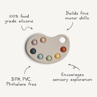 Paint Palette Press Toy by Mushie & Co