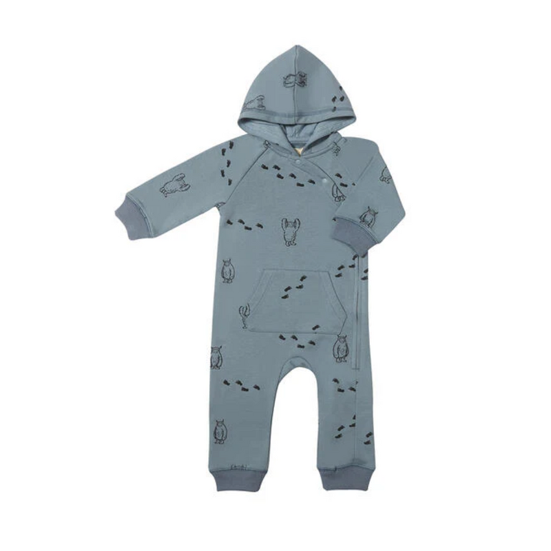 Parker Hooded Romper - Yeti by Ettie & H