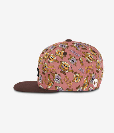 Peanutty & Jelly Joy Snapback - Wild Rose by Headster Kids