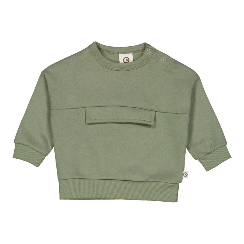 Pocket Sweatshirt - Poetry Green by Musli