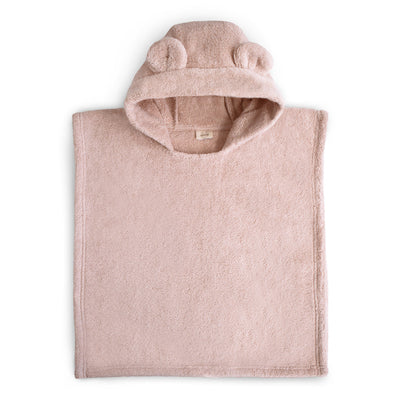 Organic Cotton Bear Poncho Towel - Blush by Mushie & Co