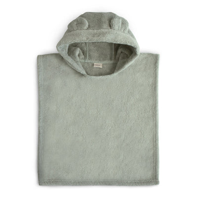 Organic Cotton Bear Poncho Towel - Moss by Mushie & Co