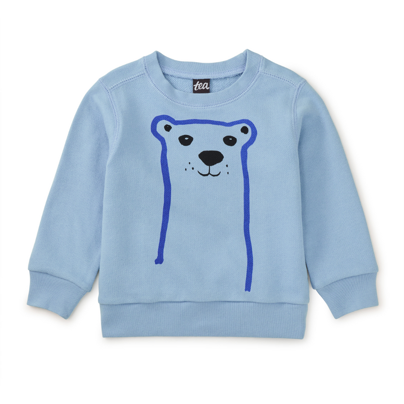 Bear Face Baby Popover - Scenic Blue by Tea Collection