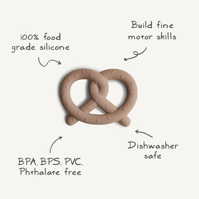 Pretzel Teether by Mushie & Co