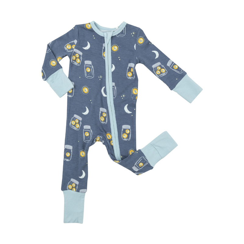 Bamboo 2 Way Zipper Romper - Fireflies by Angel Dear