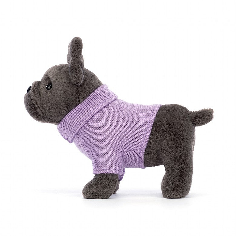 Sweater French Bulldog - Purple 9x7 Inch by Jellycat