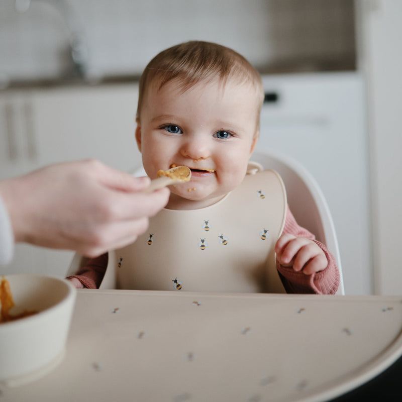 Silicone Baby Bib - Bees by Mushie & Co