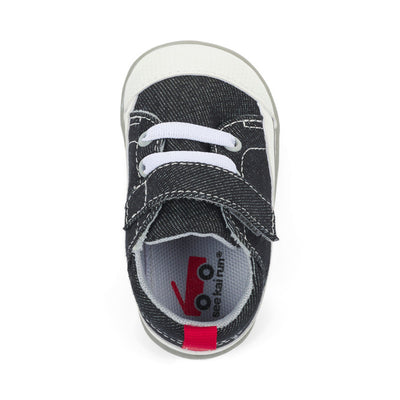 Stevie II Infant Shoe - Black Denim by See Kai Run