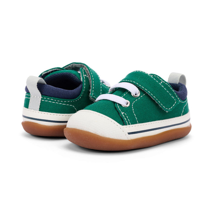 Stevie II Infant Shoe - Green by See Kai Run