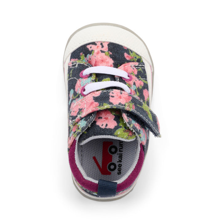 Stevie II Infant Shoe - Navy Floral by See Kai Run