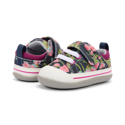 Stevie II Infant Shoe - Navy Floral by See Kai Run