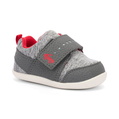 Ryder First Walker Shoe - Gray Jersey by See Kai Run