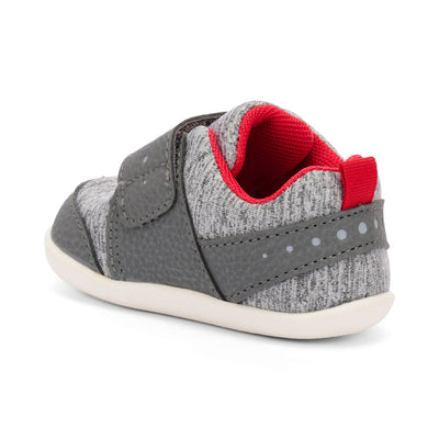 Ryder First Walker Shoe - Gray Jersey by See Kai Run