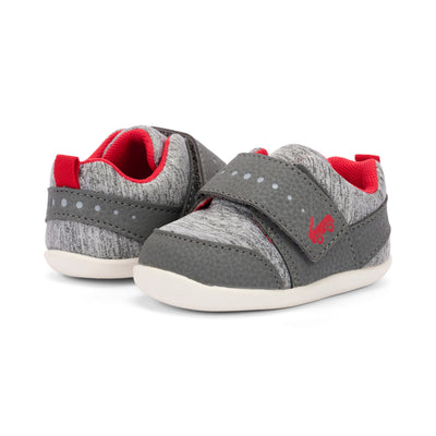 Ryder First Walker Shoe - Gray Jersey by See Kai Run