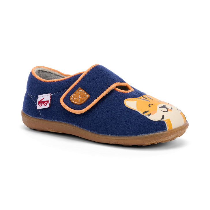 Cruz Slippers - Dark Blue Tiger by See Kai Run