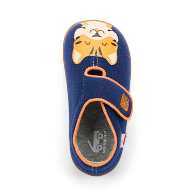 Cruz Slippers - Dark Blue Tiger by See Kai Run