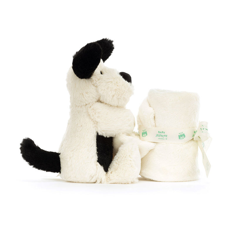 Soother Bashful Black + Cream Puppy by Jellycat